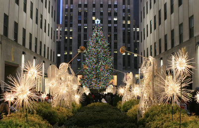 Rockefeller Angels and Christmas Tree in New York